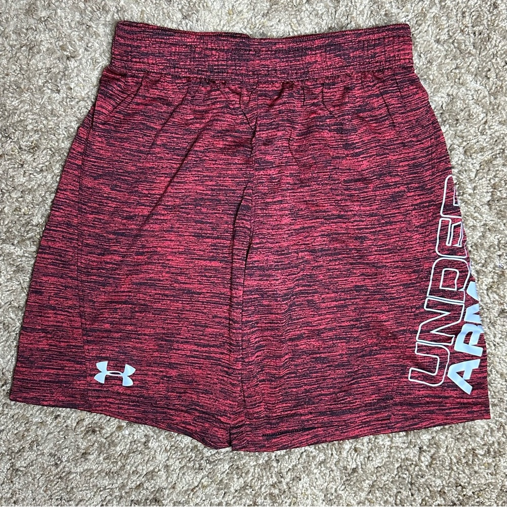 Under Armour Red Athletic Shorts Lightweight Breathable